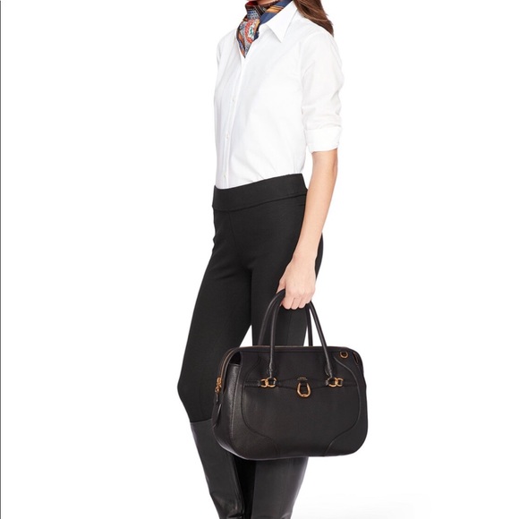 AUTHENTIC RALPH LAUREN MEDIUM LEATHER BAG - Picture 7 of 7